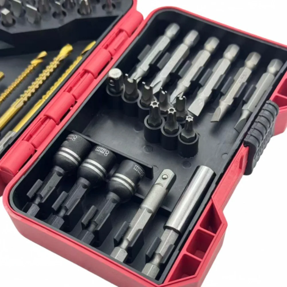 

Набор из 58-х годов отверток для сверления и разборки резьбы с битами из легированной стали и организованным футляром для переноски