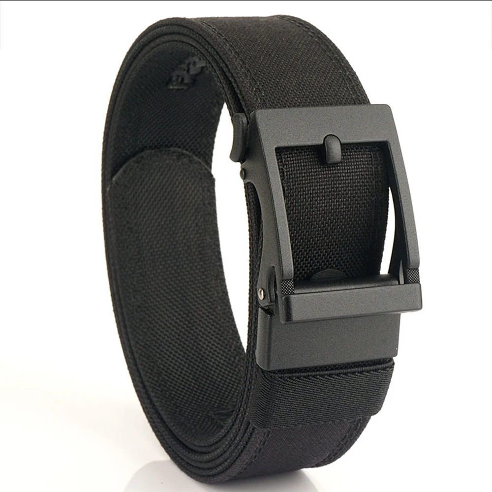 Ceinture élastique unisexe en nylon pour hommes, boucle à dégagement rapide en alliage, ceinture tactique suspendue pour odormilitaire, accessoires