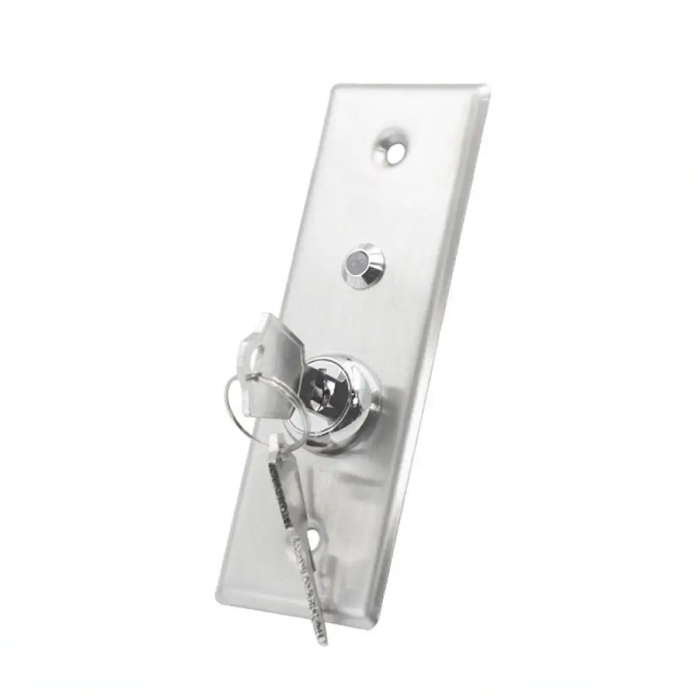 Commercial Door Key Switch Stainless Steel Access Control Button With Red Green LED Light For Building Security