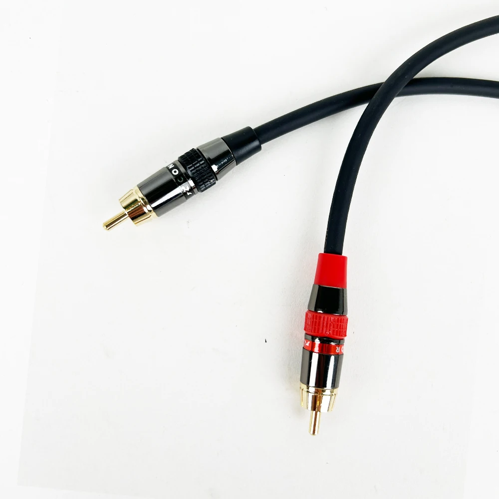 2PCS/Pair RCA To RCA Cables Male To Male Aux Audio Cable for Home Theater HDTV TV DVD CD Loudspeaker Box Power Amplifier 0.3-20M