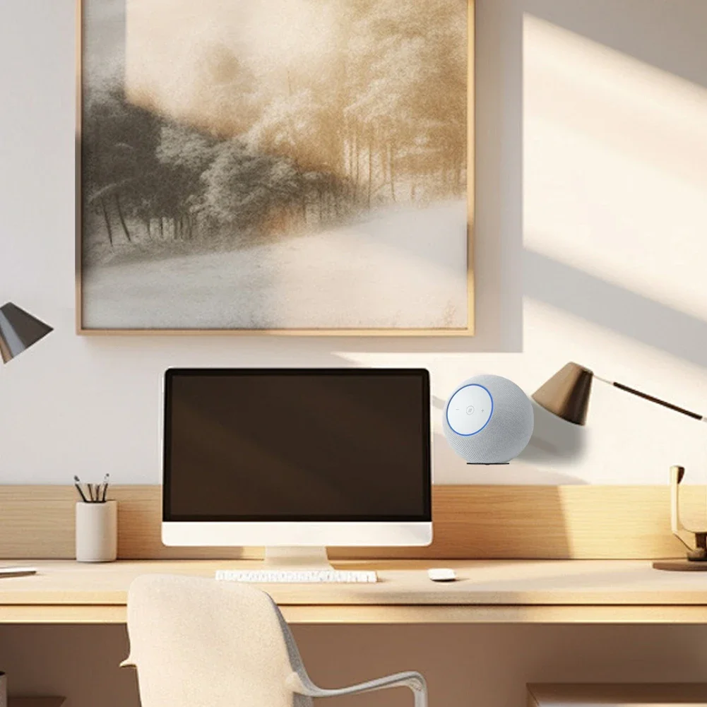 

1 шт. настенное крепление для Echo Studio, элегантный металлический кронштейн с прочным металлическим кабелем, черные аксессуары для плеера, решения для организации проводов