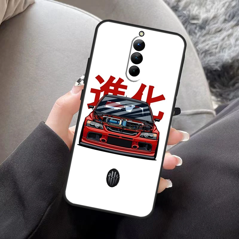Samochód sportowy JDM Drift etui na ZTE Nubia czerwona magia 8 Pro Plus 6S 7S 6 7 Pro 6R 5G 5S powrót obudowa