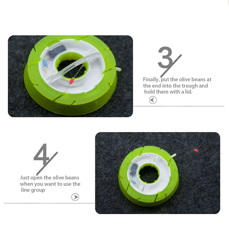 2-6 Spindle Silicone Main Spool W/Box Fishing Main Line Box Winding Board Not Hurting the line Closed Fishing Main Coil Winding