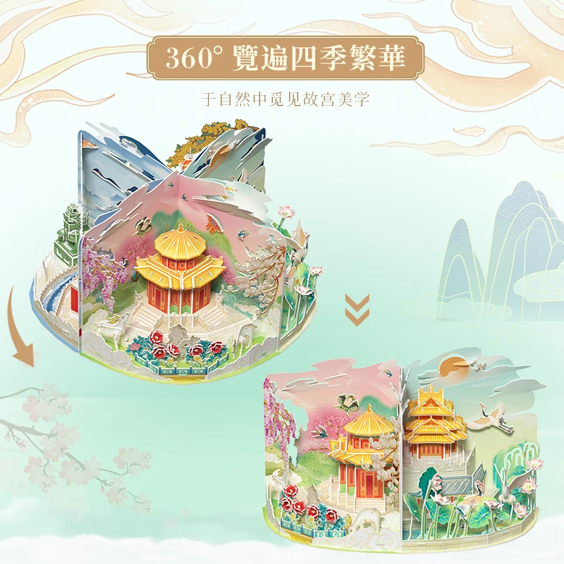 Cubicfun 3D Puzzle Model: Different Scenes of the Forbidden City throughout the Year