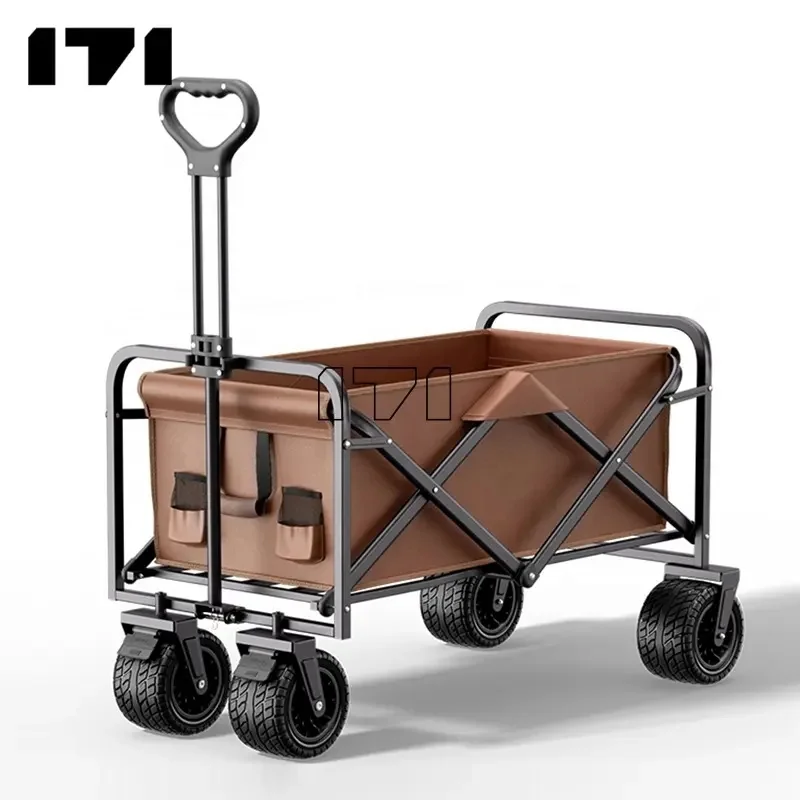 Outdoor garden park  kids portable beach trolley  camping foldable folding wagon