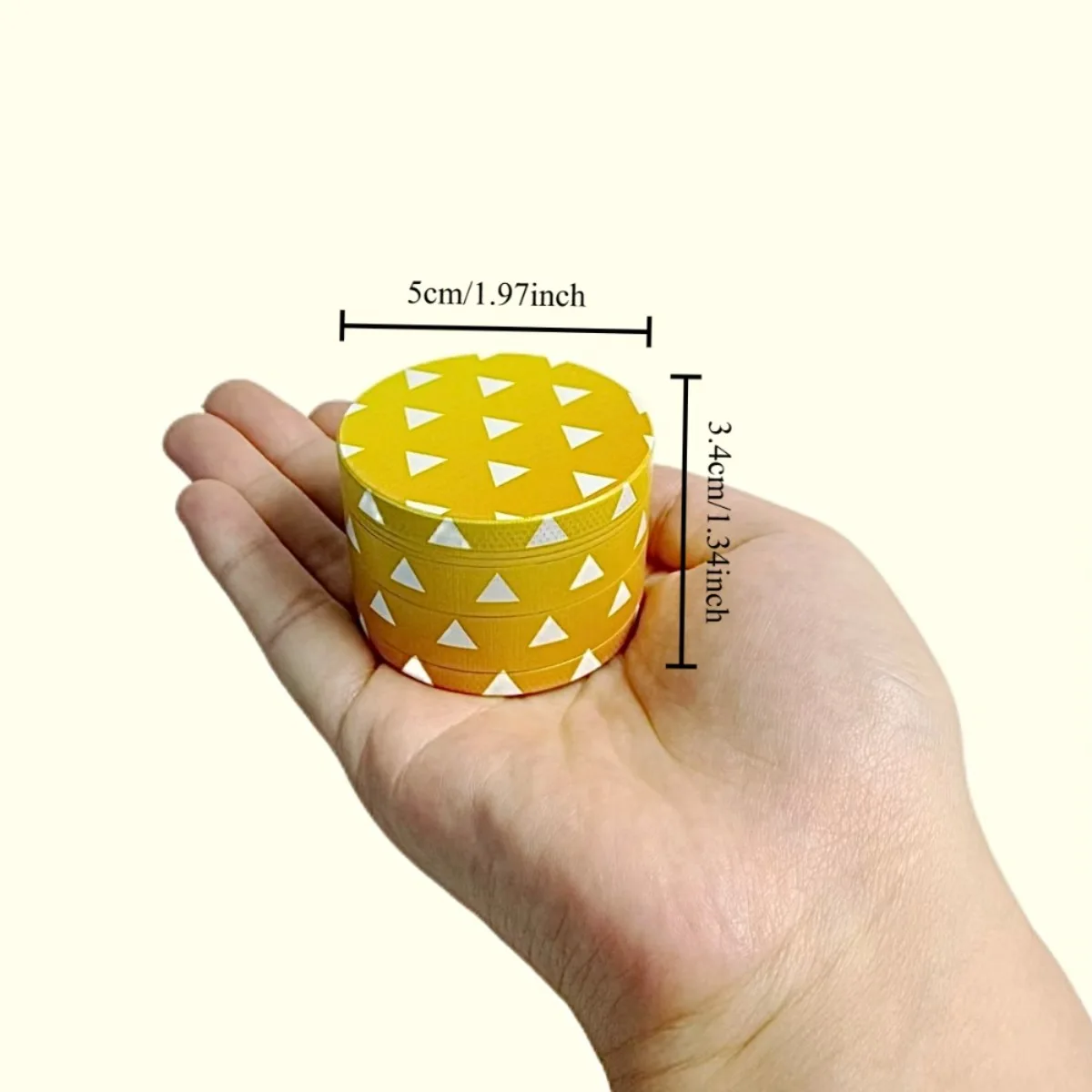 2inch 5cm Kimetsu no Yaiba Collaboration Zenitsu 4-Layer Zinc Alloy Metal Grinder  Manual Herb Tobacco Grinding Tool Gift - view 4