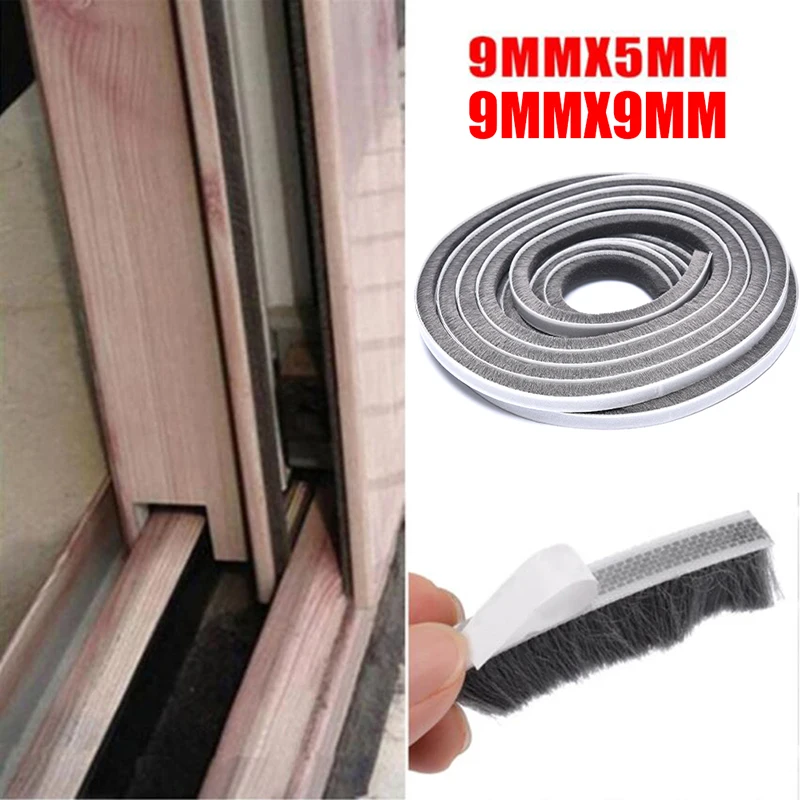 

5M Door Window Frame Brush Seal Weather Strip Pile Draught Excluder Insulation