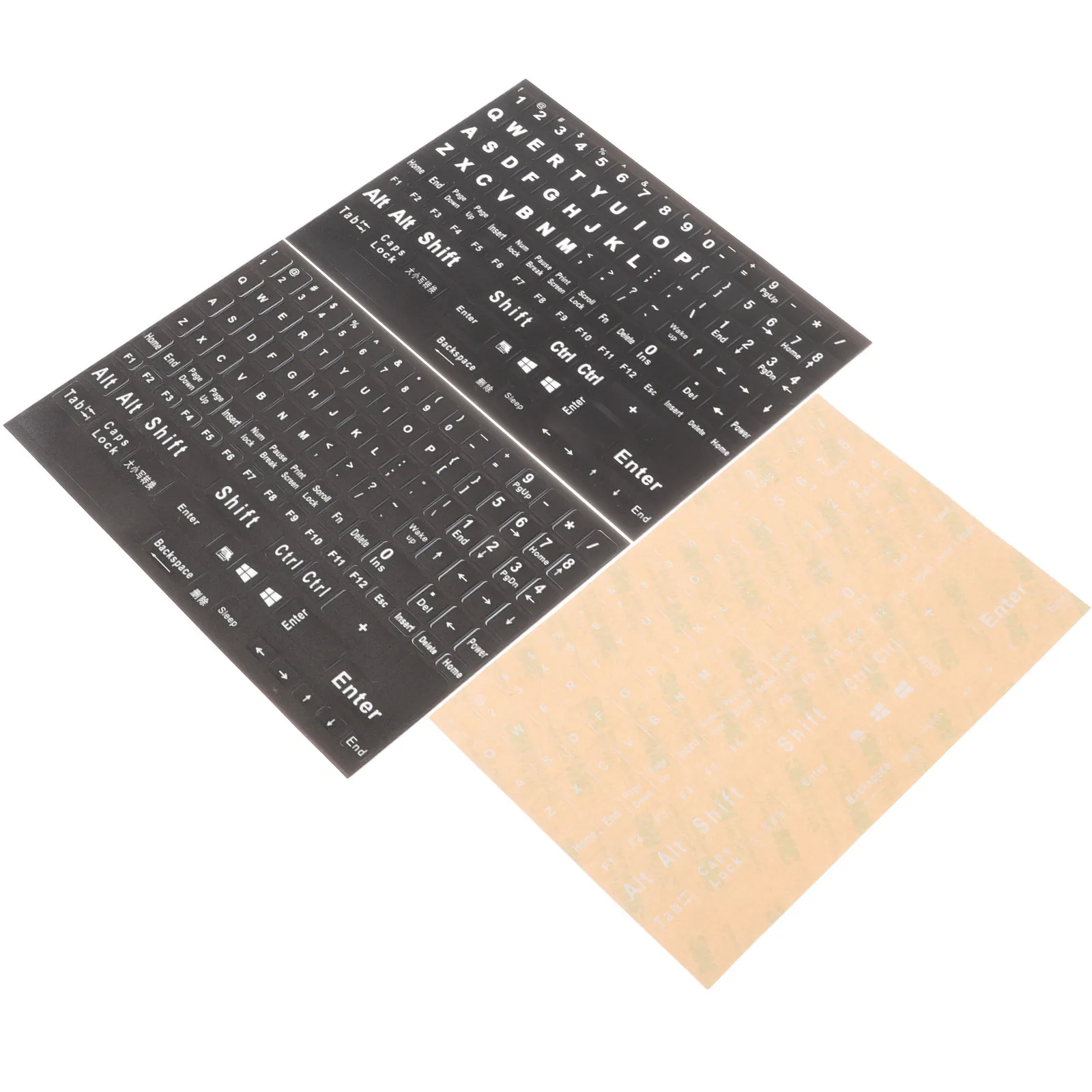 

3 Sheets Full English Keyboard Stickers for Desktop Laptop Notebook Computers Replacement Decals High