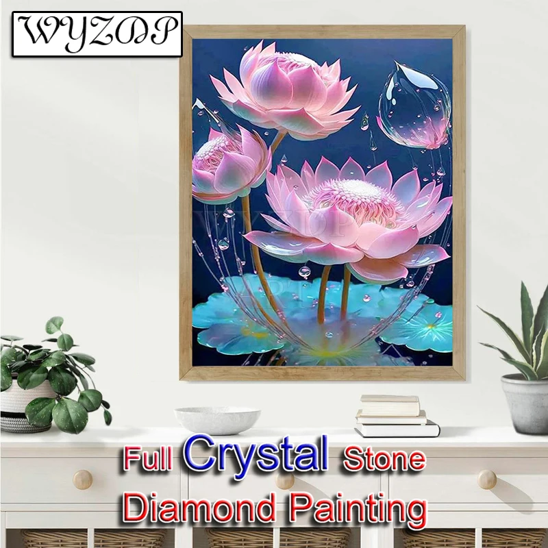 5D Diy 100% Crystal Diamond Painting Flower Full Square Diamond Embroidery Mosaic Cross Stitch Decor Diamond Art Crystal 231114