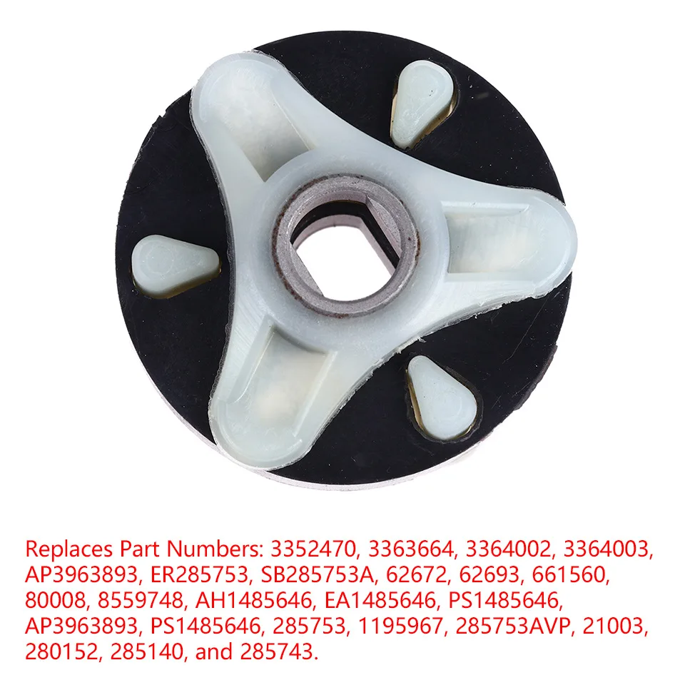 Kit de acoplamiento de motor para lavadora 285753A, repuesto compatible con Whirlpool, Kenmore, Maytag, Roper 3352470/3363664/AP3963893