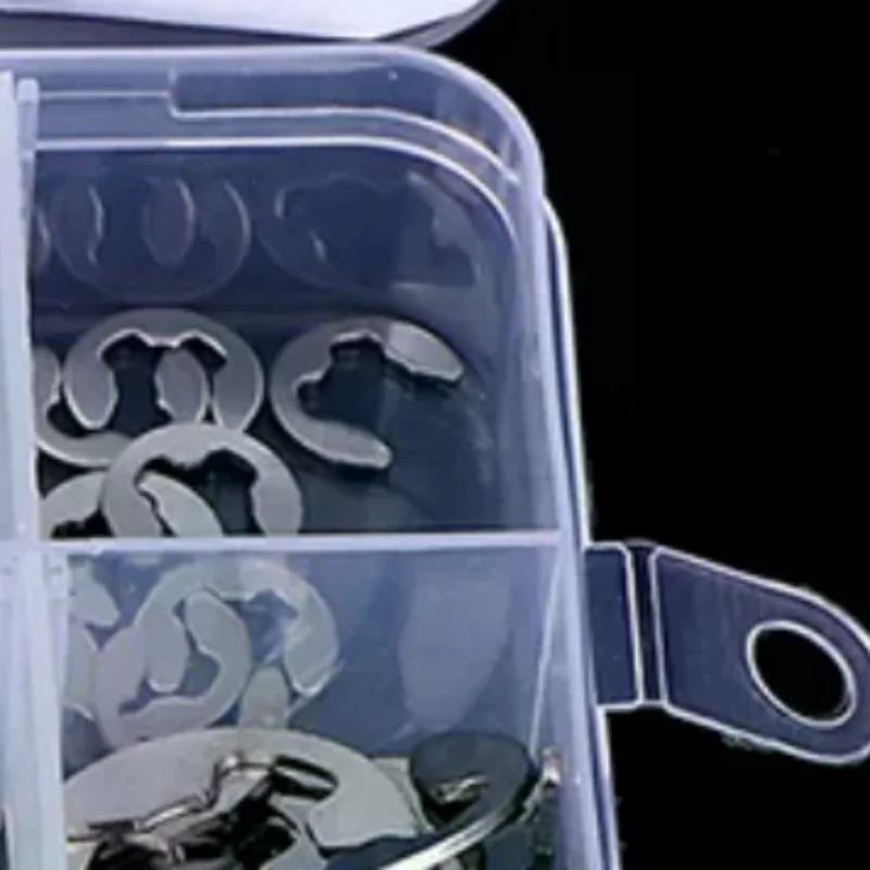 120Pcs/Box 304 Stainless Steel E-Clip Retaining Circlip Assortment Kit M1.5~M10