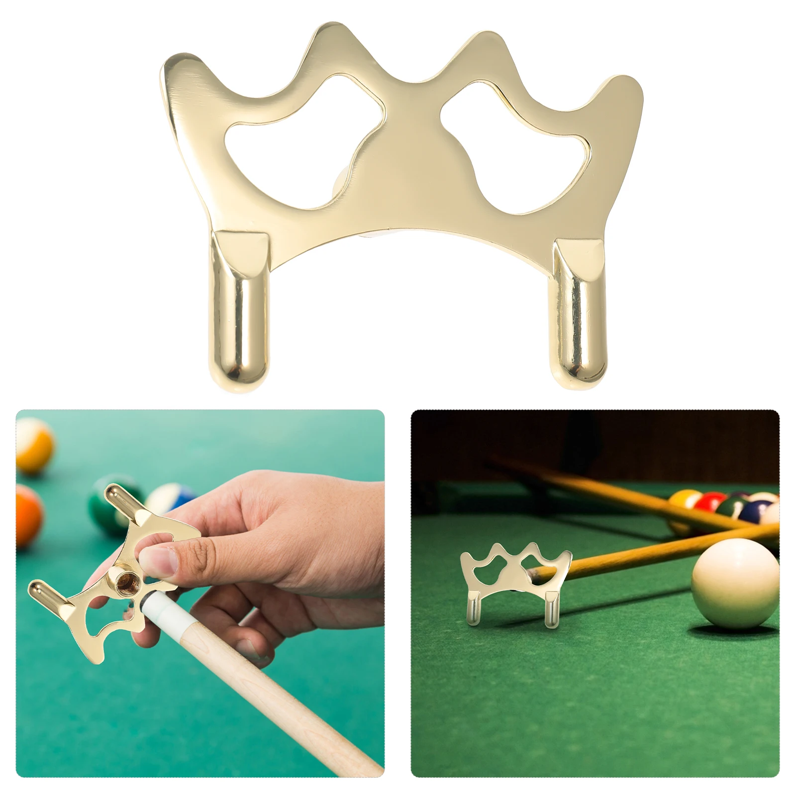 

Premium Aluminum Alloy Pool Cue Bridge Head Lightweight Compact Design Fits Most Cue Sticks Non-Slip Durable Sports Accessory