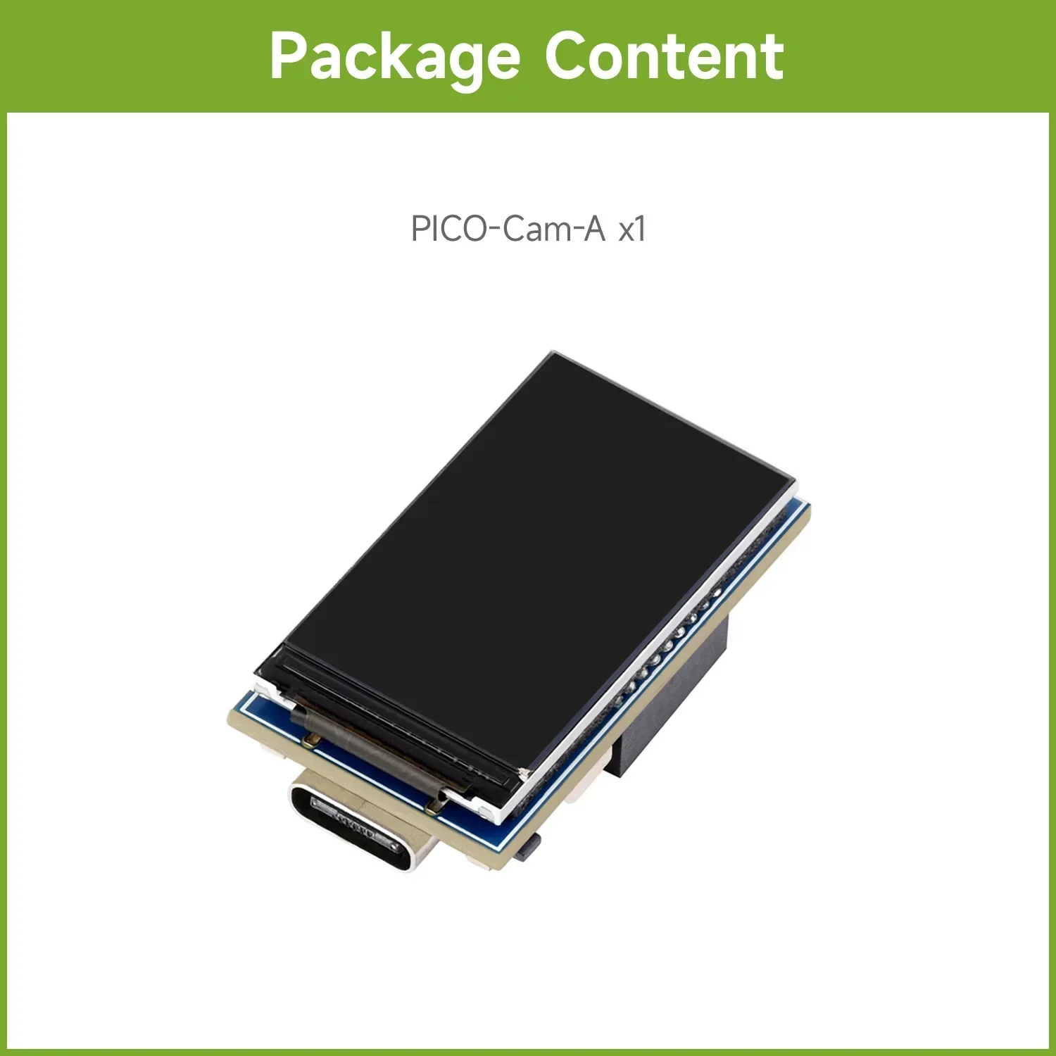 Microcontrolador Waveshare RP2040 com câmera em escala de cinza HM01B0, tela LCD IPS de 1,14 polegadas, câmera integrada em escala de cinza