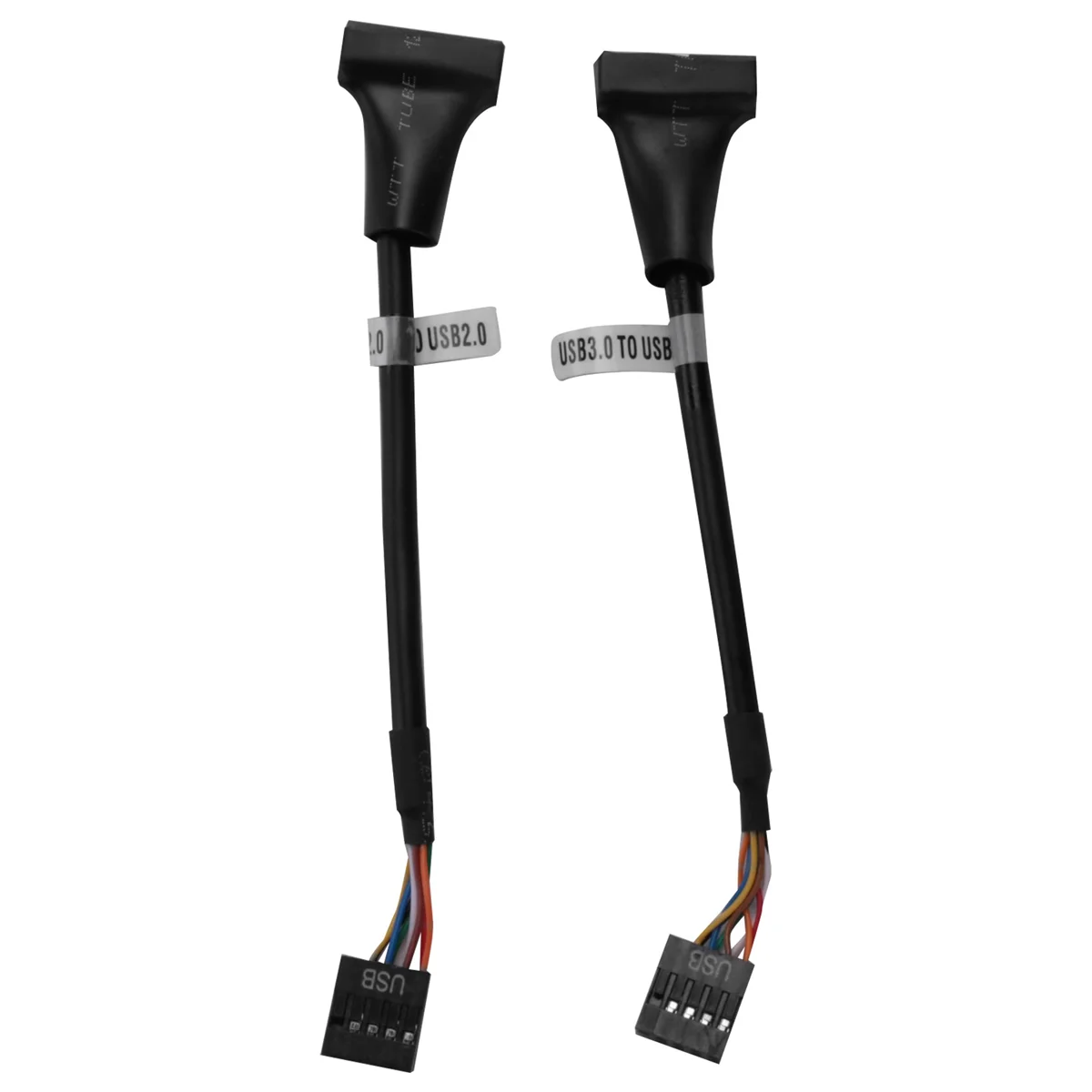 2 Pcs USB 3.0 Header To USB 2.0,USB 3.0 To USB 2.0 Motherboard Adapter Cable,19 Pin USB3.0 Male To 9 Pin USB2.0 Female