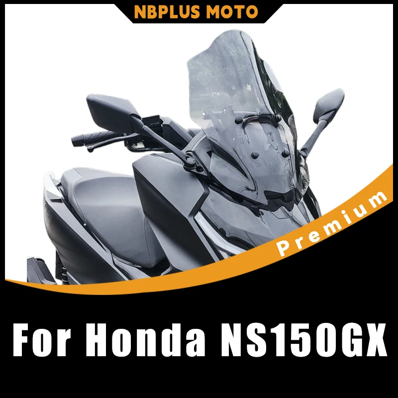 

【Premium】For Aftermarket Shield Windshield with Mirror Relocation & Crossbar for Honda NS150GX