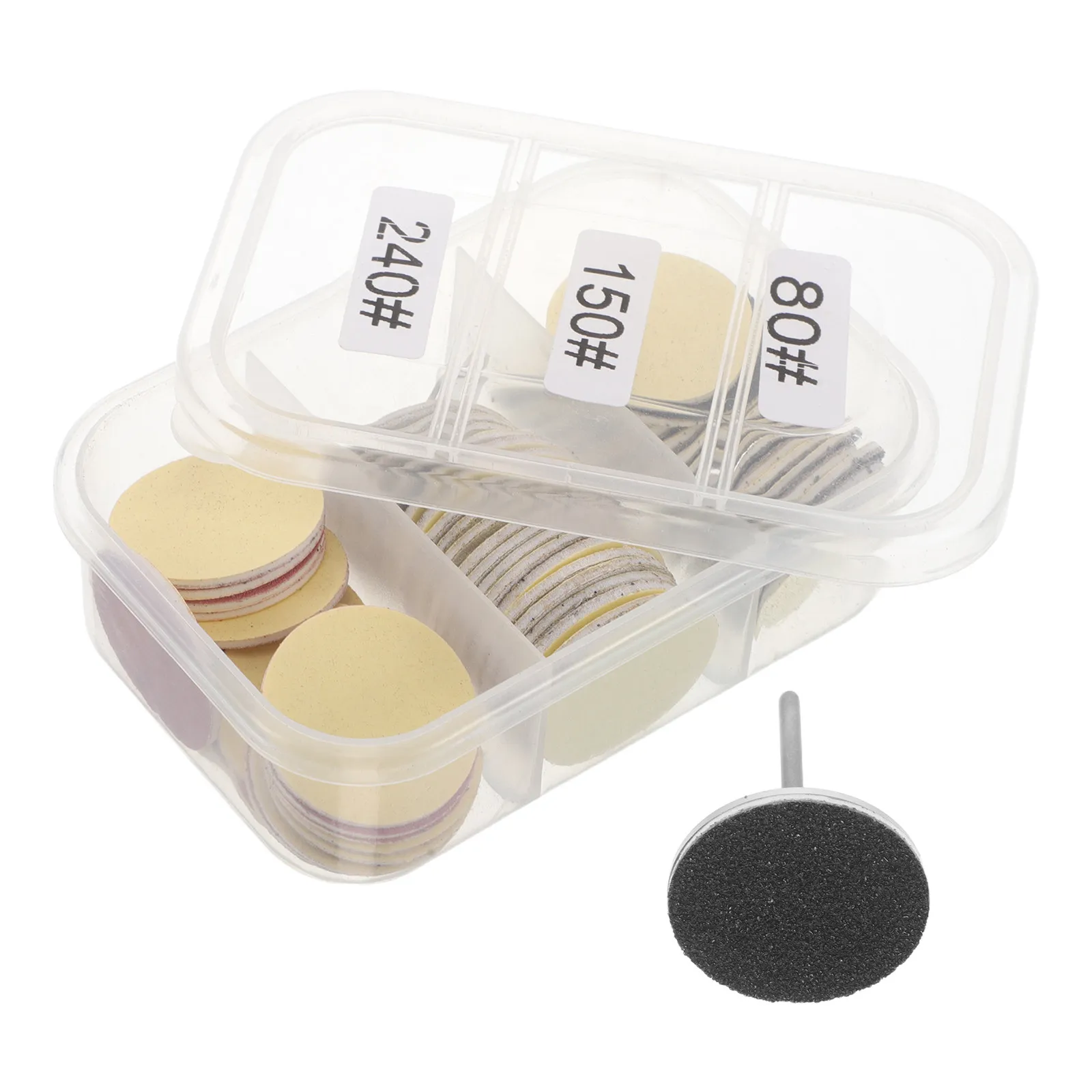 

1Set Nail Care Sanding Discs 25Mm Replacement Sandpaper Disc Foot Sanding Paper Electric Dead Skin Remover 80 150 240 Grit Salon