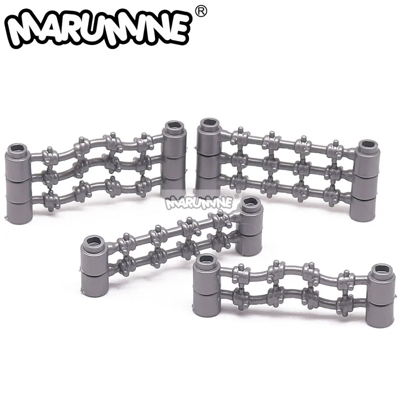 MARUMINE 300PCS Military Themed Fence Wire Mesh MOC Building Blocks Tactical STEM Army Creative Play Set DIY Bricks Accessories