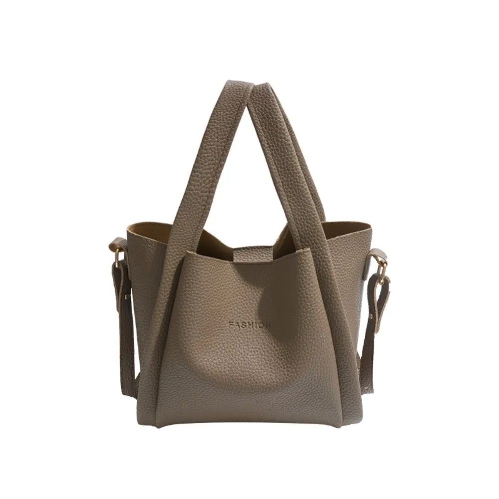 حقائب يد جلدية بلون سادة على الطراز الكوري حقيبة كتف نسائية ذات سعة كبيرة حقيبة ساعي الموضة حقائب كروس للصيف