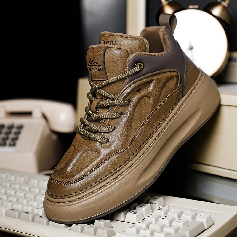 Men's Casual Retro Business Board Shoes, Comfortable Sports Shoes