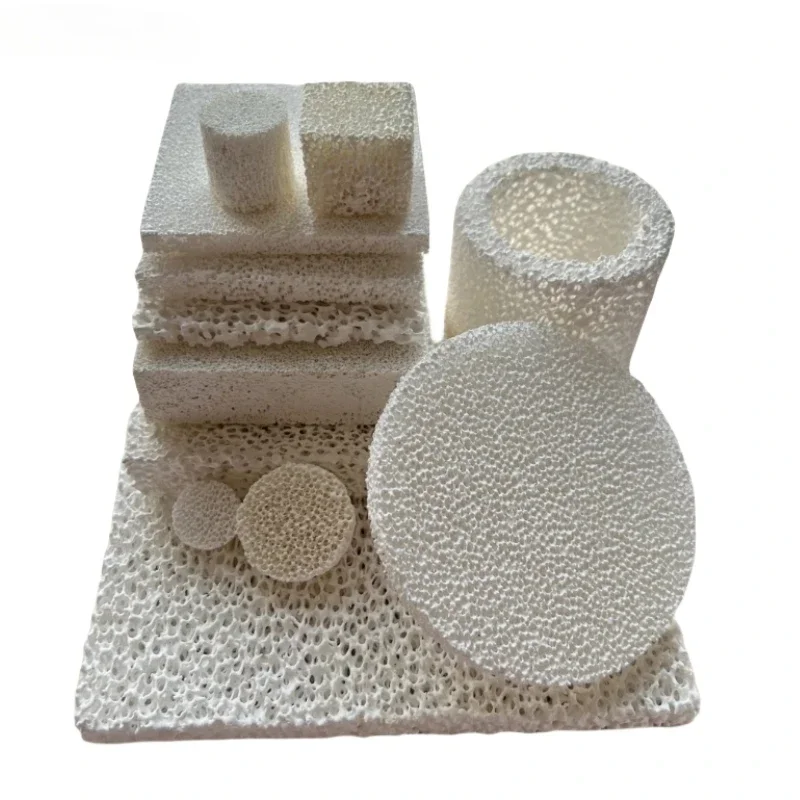 Custom 10ppi-60ppi foam ceramic alumina high temperature resistant casting porous