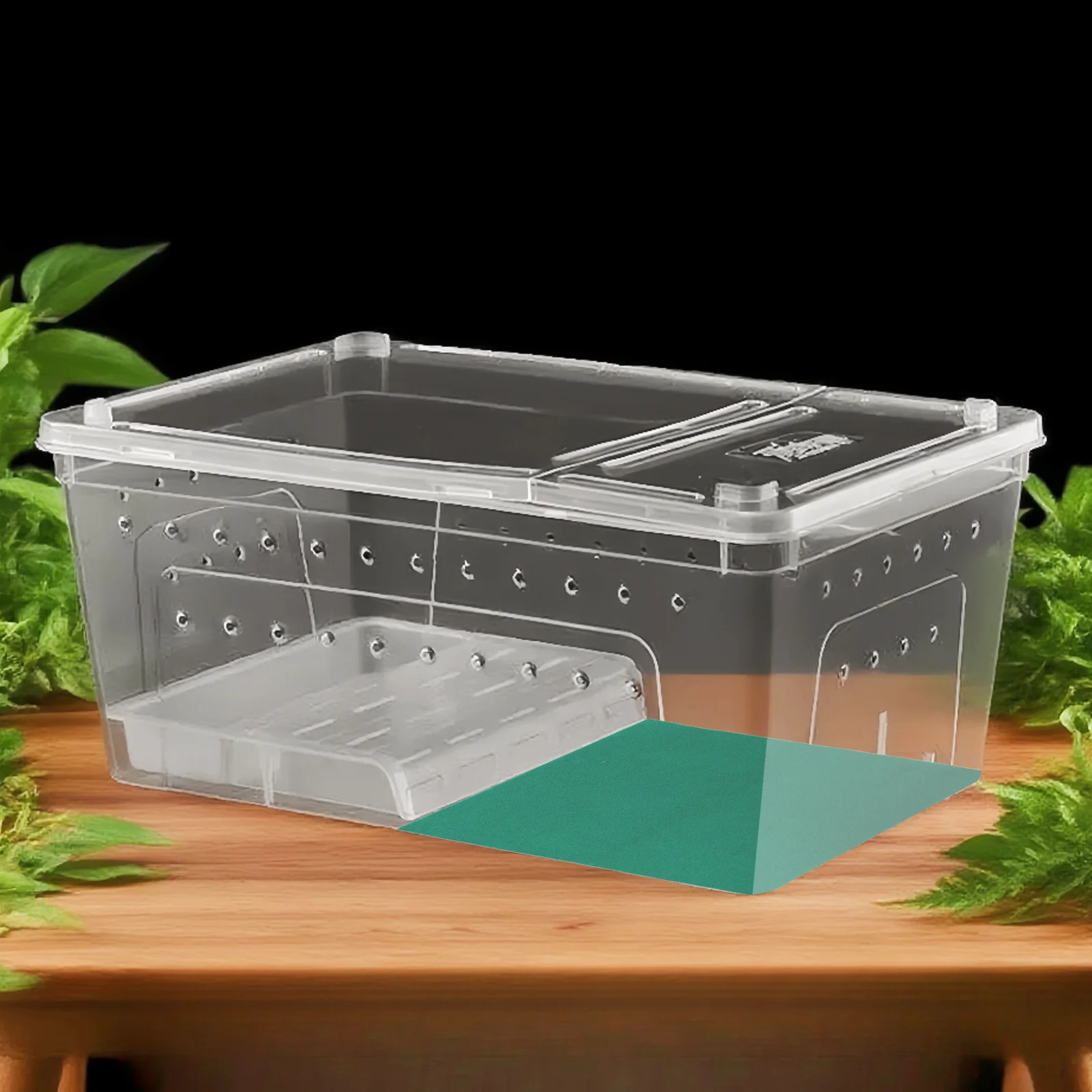 

4pcs Reptile Carpet Mat Natural Habitat Reusable Terrarium Liner For Bearded Dragon Lizard Tortoise Washable Non-Adhesive