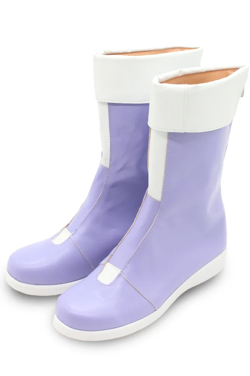 Anime la strega di Mercury Cecilia Dort Scarpe cosplay Stivali di carnevale di Halloween Cosplay Prop Scarpe in pelle PU su misura
