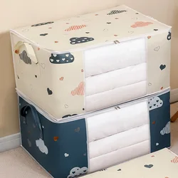 Large Quilt Storage Bag Dust-proof Wardrobe Quilt Clothes Organizer Folding Household Blanket Sorting Bag Storage Box Moving Bag