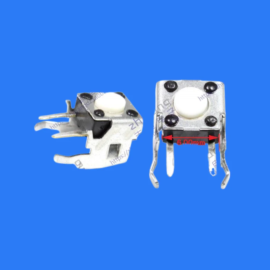 50pcs/Japanese original tact switch 6*6*4.3 horizontal tact switch with iron frame positioning EVQ PF203M