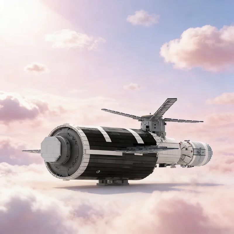 6428pcs MOC Skylab Station Mini Figure Scale Model Building Blocks Construction Toys Christmas Gifts Assemble Creative Idea Art