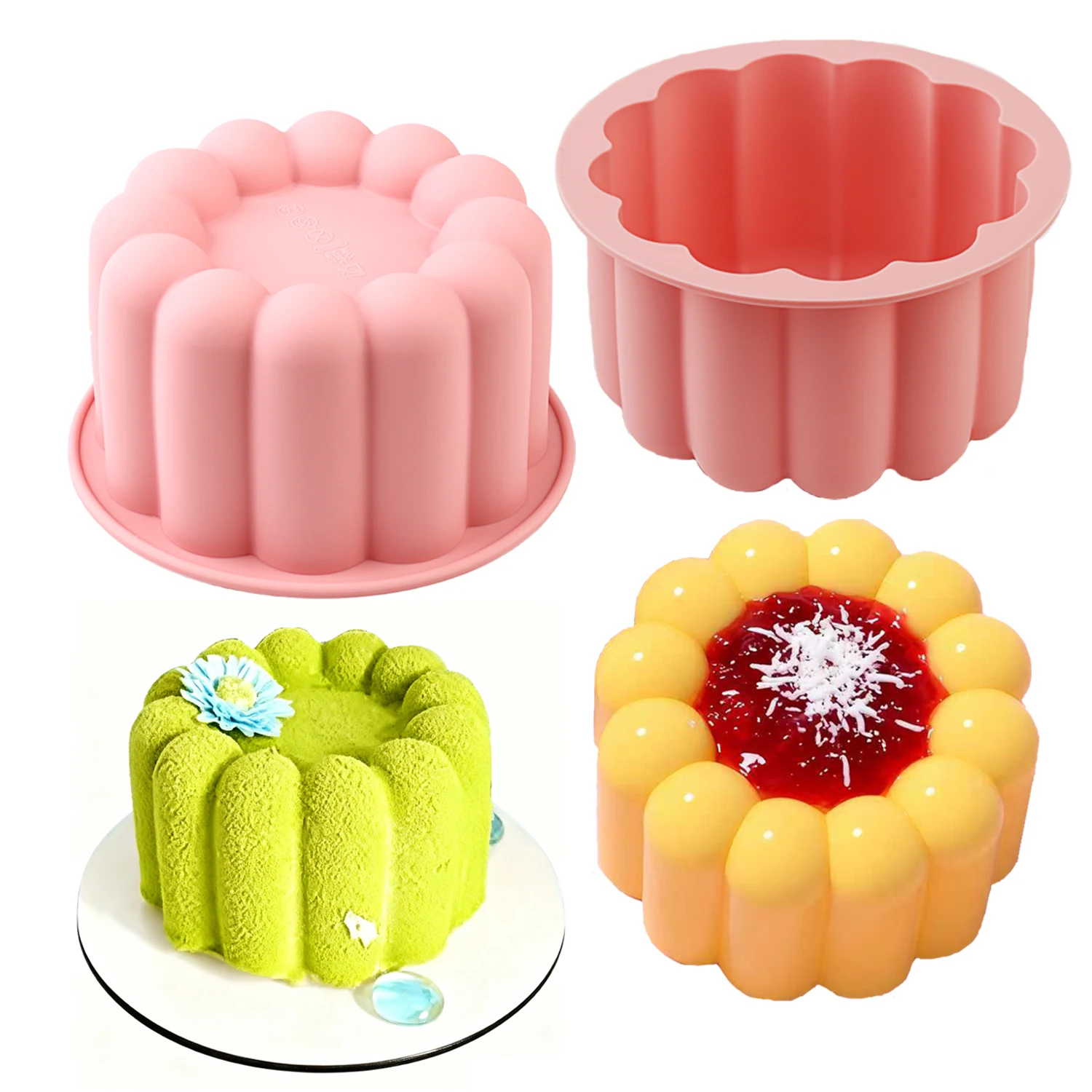 Kitchen Baking Must Haves - 1 Cetakan Kue Silikon Silinder, Cetakan