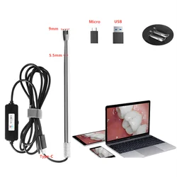 5.5mm Wifi Endoscope Camera For Vagina Cervical Inspetion 720P IP67 Waterproof 6 Adjustable LEDs