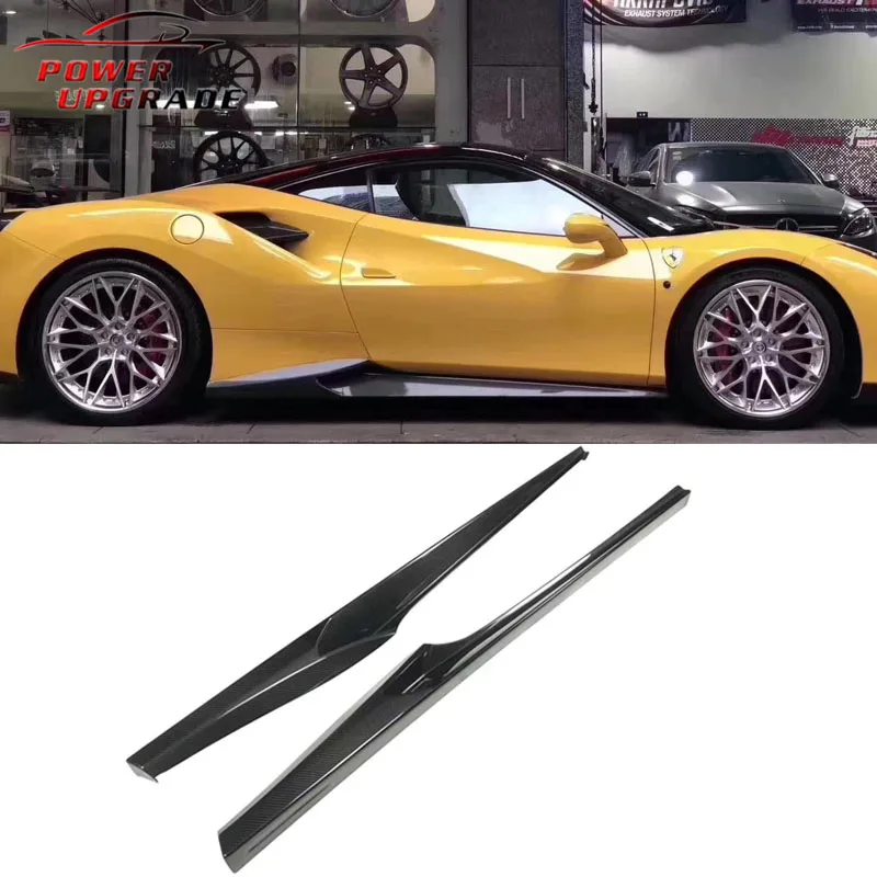 

Для Ferrari 488 модификация и модернизация ноября маленькая фотосессия боковая юбка из сухого углеродного волокна Боковая Лопата комплект
