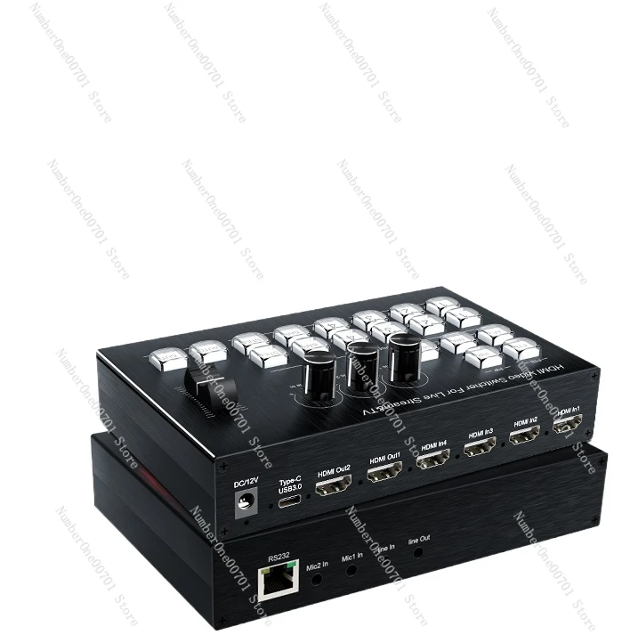 

Multi-channel video capture card guide station second cut wordless tape audio 4-channel 4K multi-camera fusion device