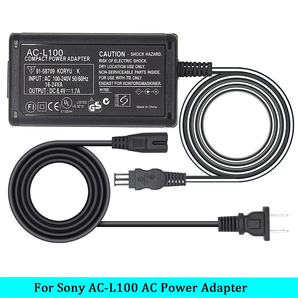 HQRP Adaptateur Secteur AC Pour Sony CLM-V55 CLMV55 CLMV55BDL1 - DSLR - Chargeur De Remplacement Fiable