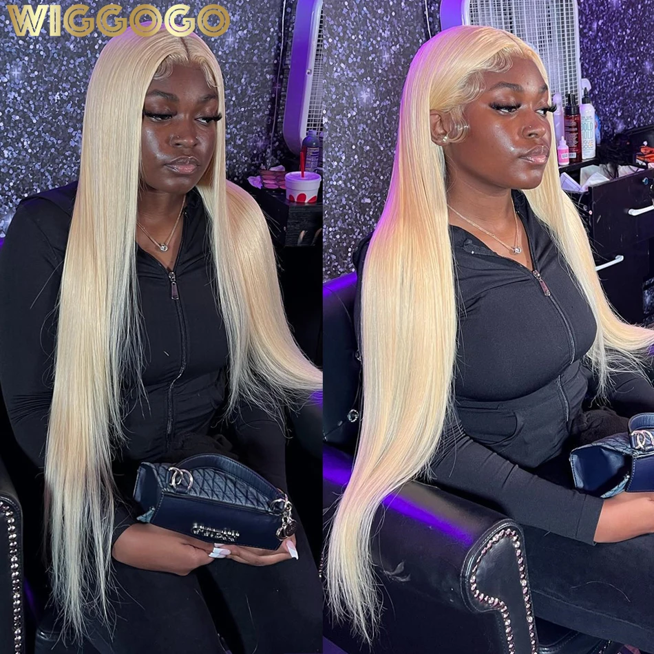 Wiggogo 613 Hd Lace Frontal Wig 13X4 13X6 Hd Lace Wig Blonde Lace Front Human Hair Wigs Straight Lace Front Wigs Human Hair