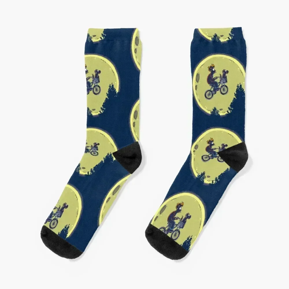 

Fry me to the moon Socks Toe sports gift Lots Socks Female Men's