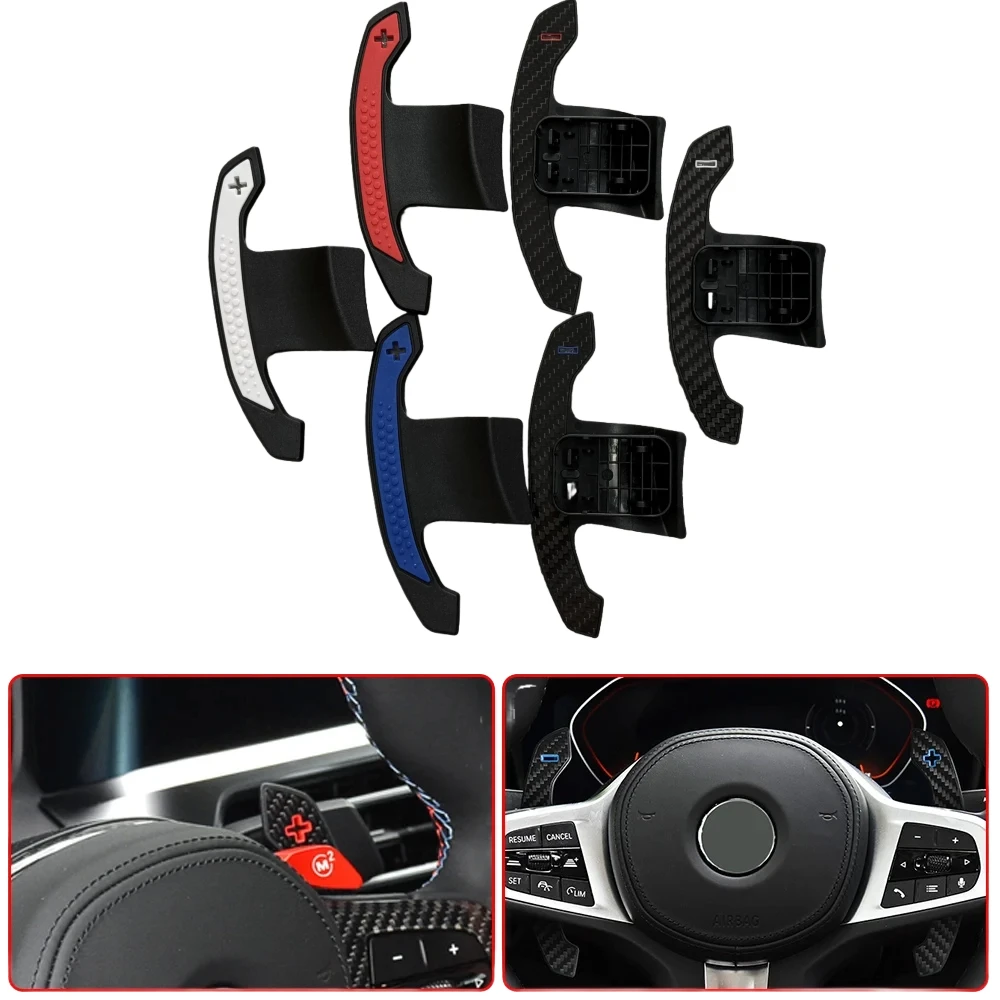 

For BMW M3 G80 M4 G82 G83 M5 F90 2017-2022 Carbon Fiber Paddle Shifters Steering Wheel Extension Shifterr Paddle Replacement
