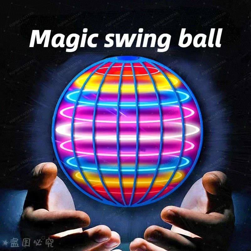 Bola mágica AL, juguetes para niños, juguetes luminosos, juguetes divertidos, pelota voladora, bola del universo interestelar, bola suspendida de retorno automático, regalo