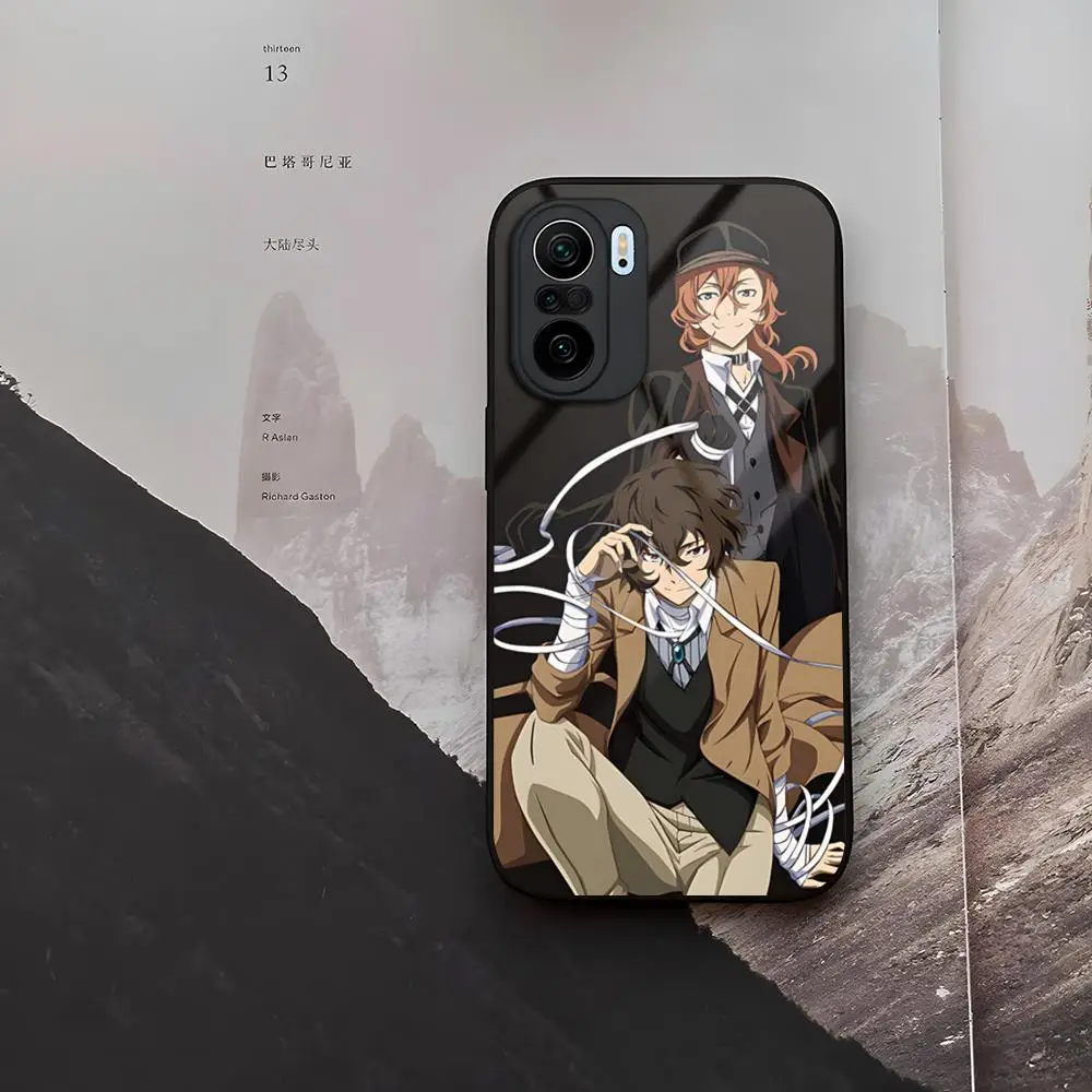 Bungo Stray Dogs Dazai Tempered Glass For Xiaomi 14 12 Lite Pro 13 11t Lite POCO M6 M5 X6 X5 X3 NFC F5 F6 Pro Cover