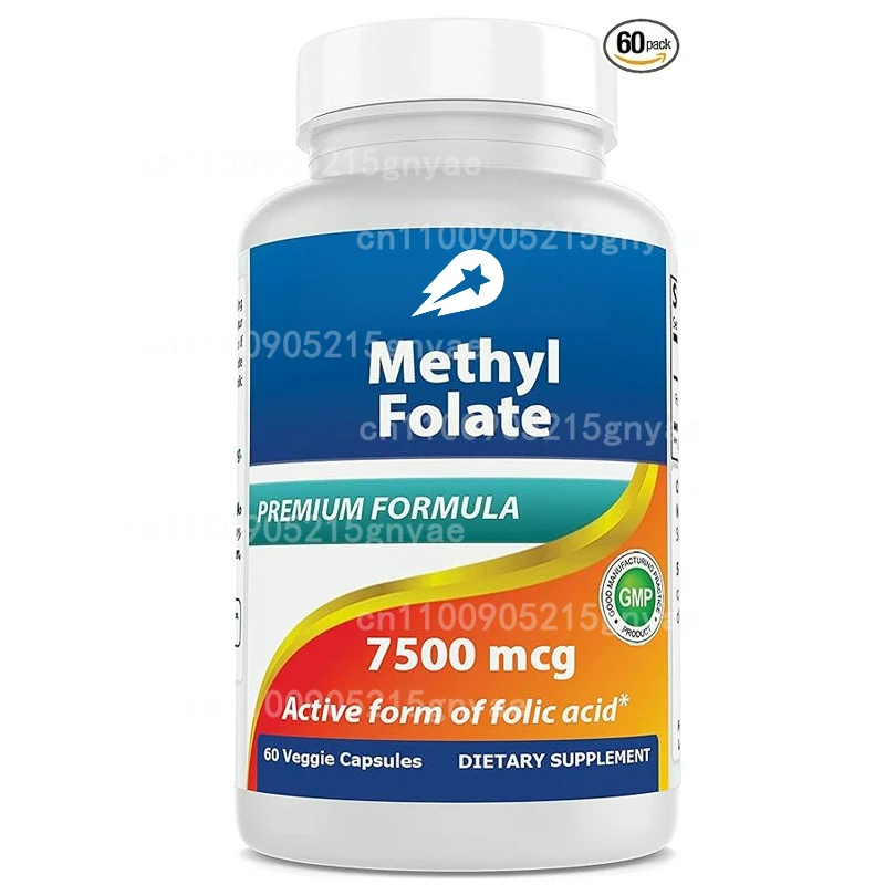 

Methylfolate - Supports Healthy Fetal Development and Genetic Health - Kosher Non GMO Supplement ,60 Capsules