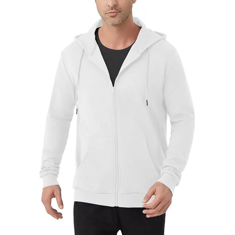 هوديي من الصوف بسحاب كامل للرجال #5