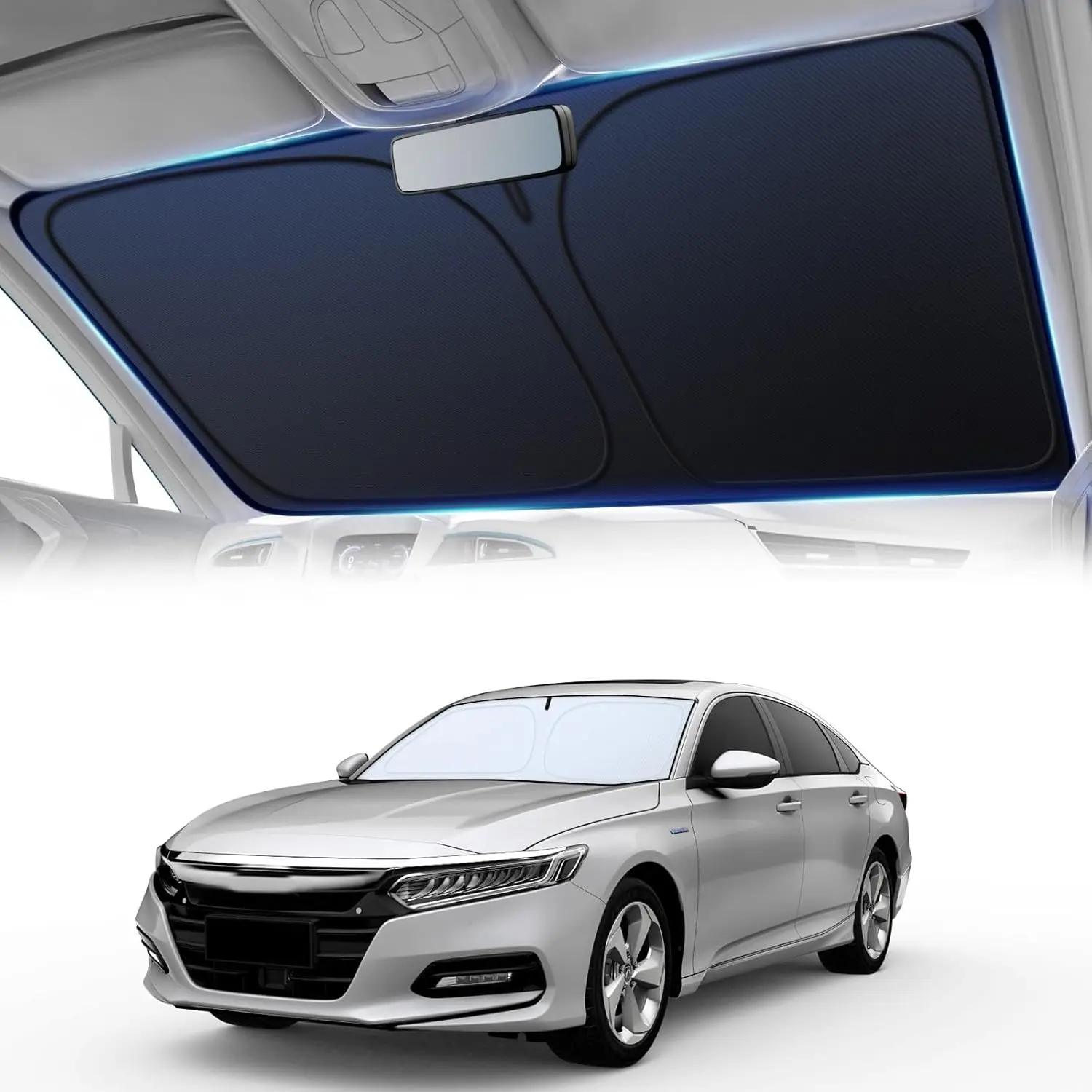 

Солнцезащитный козырек на лобовое стекло автомобиля, 4-слойные светоотражающие солнцезащитные блоки, нагрев и ультрафиолетовый козырек, солнцезащитный козырек на лобовое стекло, сохраняет внутренний охладитель, выдвижной D