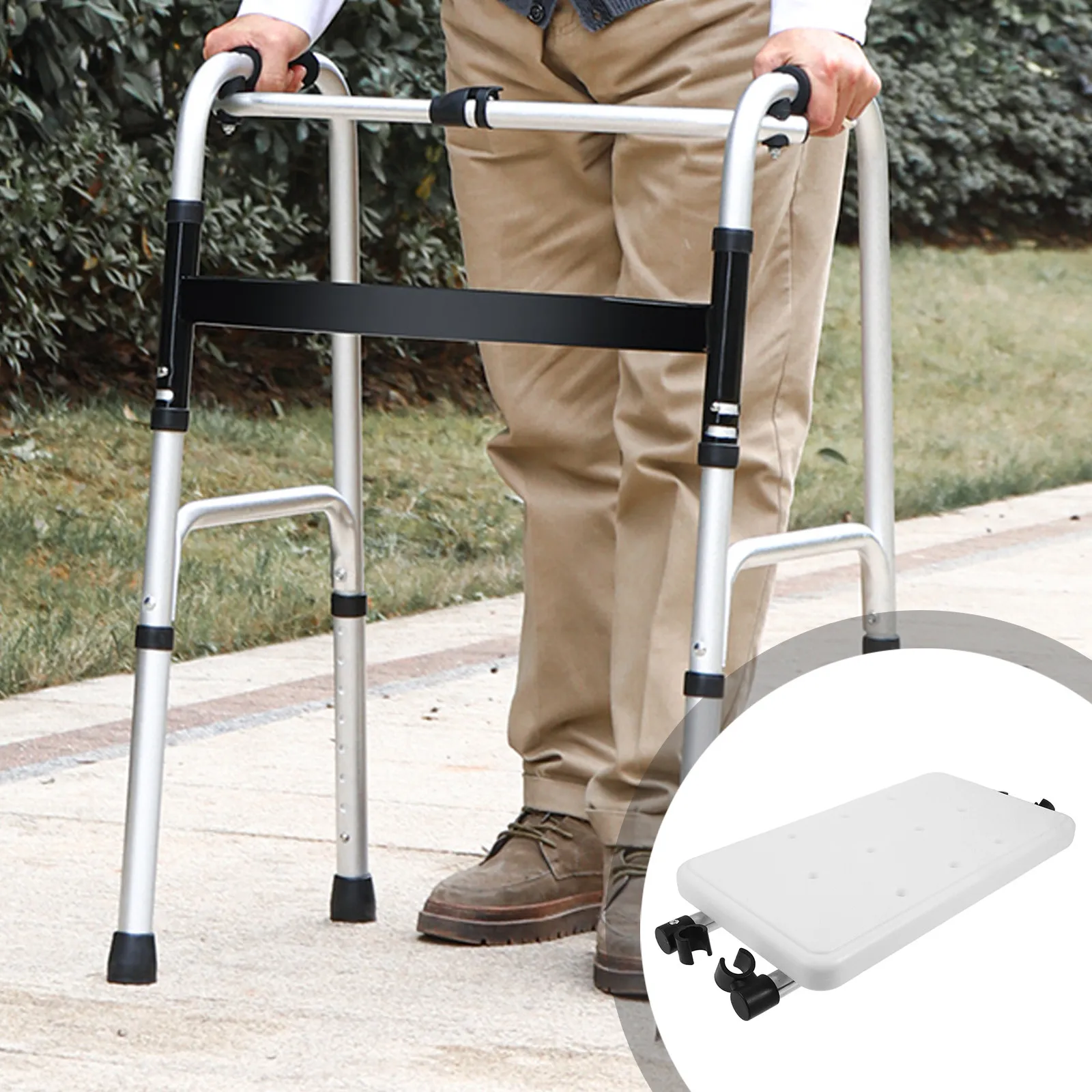 

Walker Reversible Seat Part Showering Seat Replacement Part Mobility Aid Assistive Walker Supply Bathroom Chair Accessories