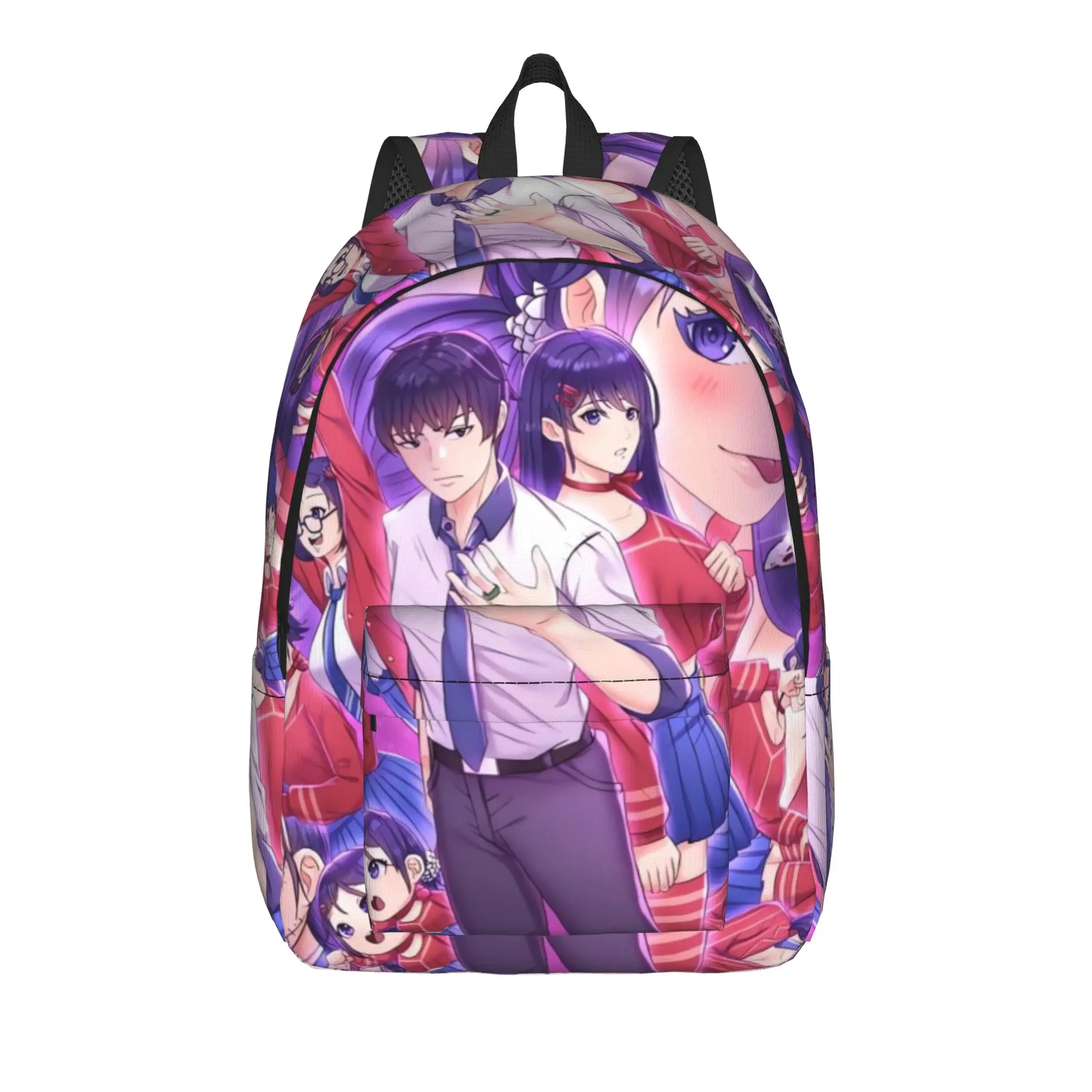 Game Miside Series Print Backpack  Boy Girl Polyester College Backpacks Print Casual School Bags Rucksack