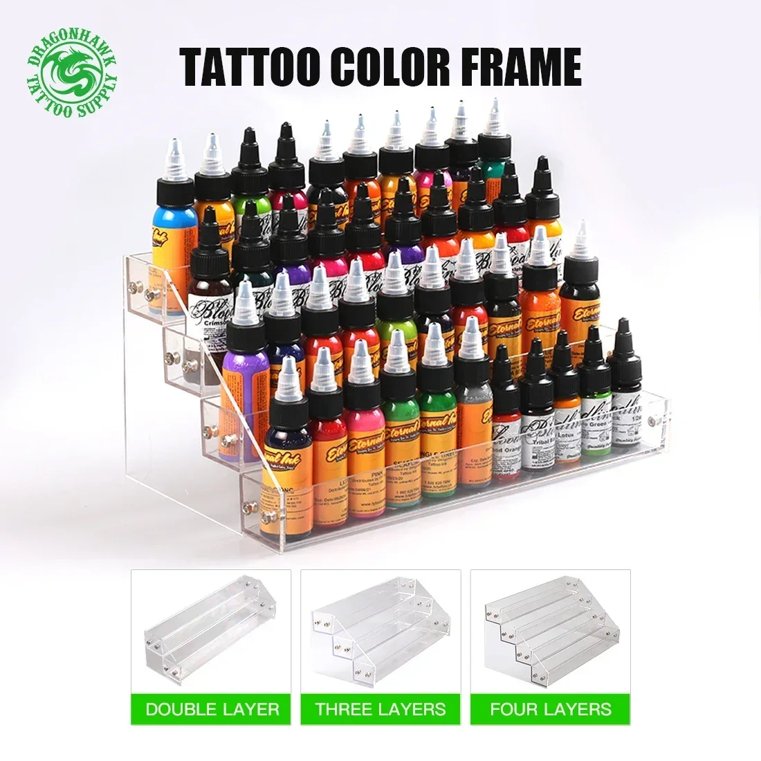 Tattoo Inks Holder Cup High Quality Multiple Layers Available Large Capacity Pigments Collector Acrylic Machine Holder