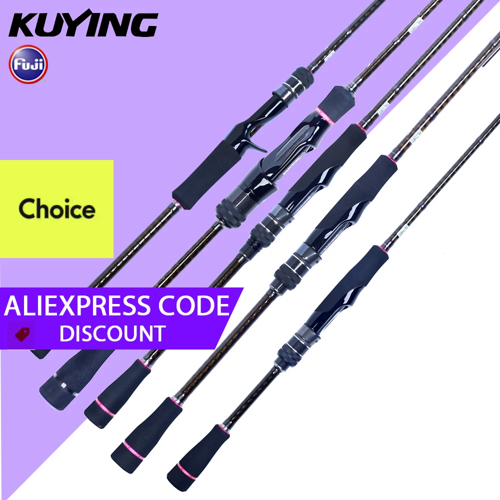 

CHOICE KUYING SUPERLITE Ajing 2.04m 2.28m 2.31m 2.58m Rock Spinning Casting Fast Fishing Rod Bottom Fish Speed