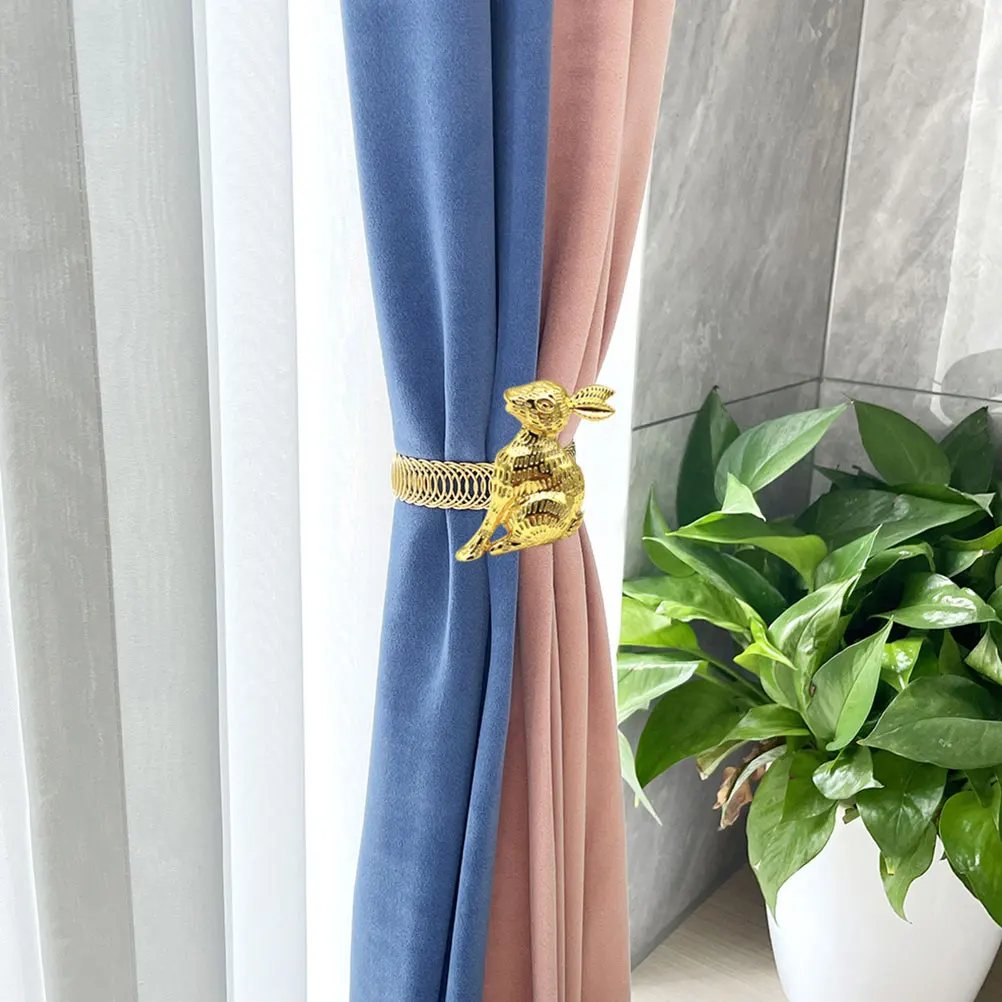 

2pcs Curtain Metal Fastener For Home Kitchen Easter Curtain Holdback Living Coffee Easter Theme Holdback