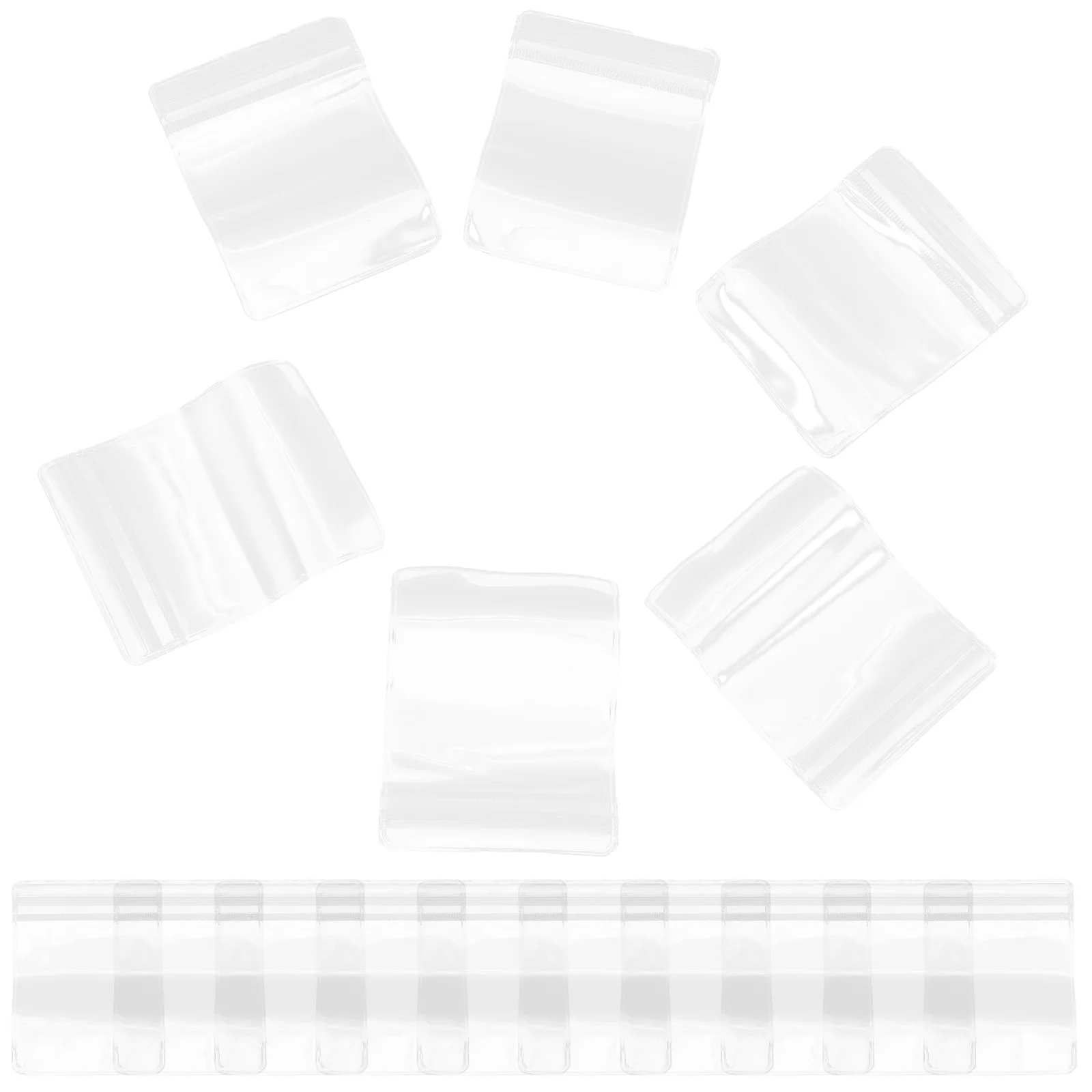 

50Pcs Pills Organizer Bags Clear Storage Pouches Reusable Simple Sealing Storage Pouch for Daily Tablets Travel Organizer