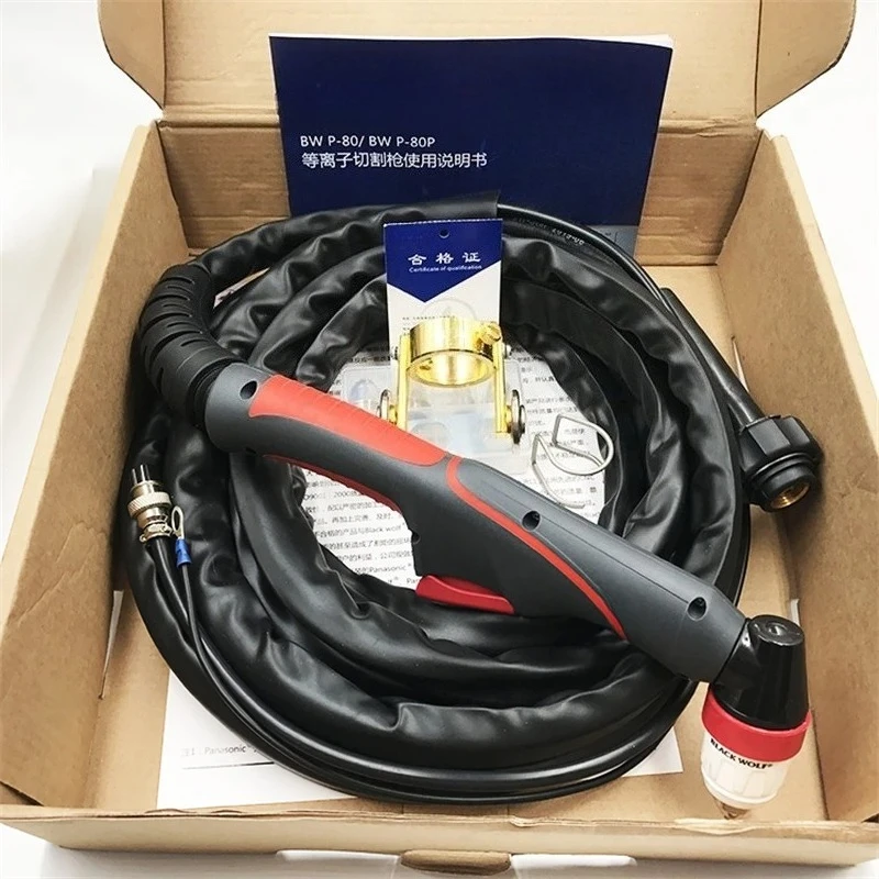 P80 Plasma Torch 5M16Feet Plasma Cutter/cutting Machine Accessories Air Cooled Plasma Cutting Torch Complete100A 120A