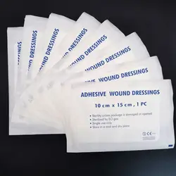 10 Stuks 10X10Cm 10X15Cm Wond Hemostase Hulpmiddel Verband Ademend Verband-Aids Wondverband Band Band Sticker Banden Pleister